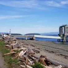 Ferry dock on Guemes Island... looking East