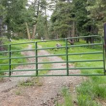 Gate with access to summit...