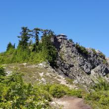 Nearing summit and lookout