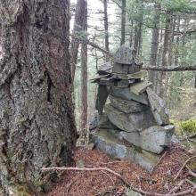 Rock art near summit