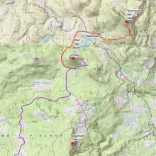Map to West Twin Butte